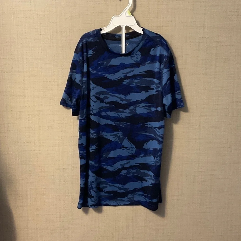 Old Navy Blue Camo Kids Short Sleeve Tee